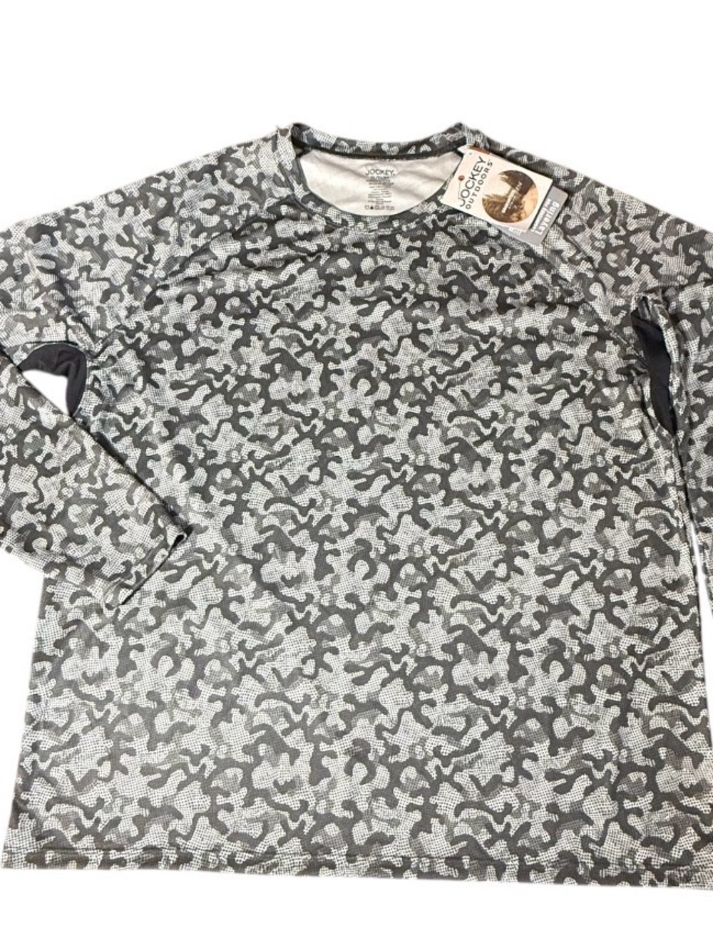 Jockey Outdoors LS Performance  Shirt XL Moisture Wicking Relaxed Fit UPF 40+NWT